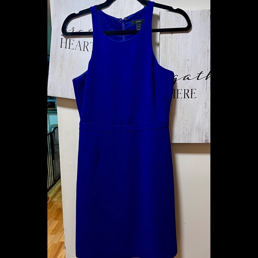 J.Crew Purple Fitted Dress with Pockets NWOT | size 4